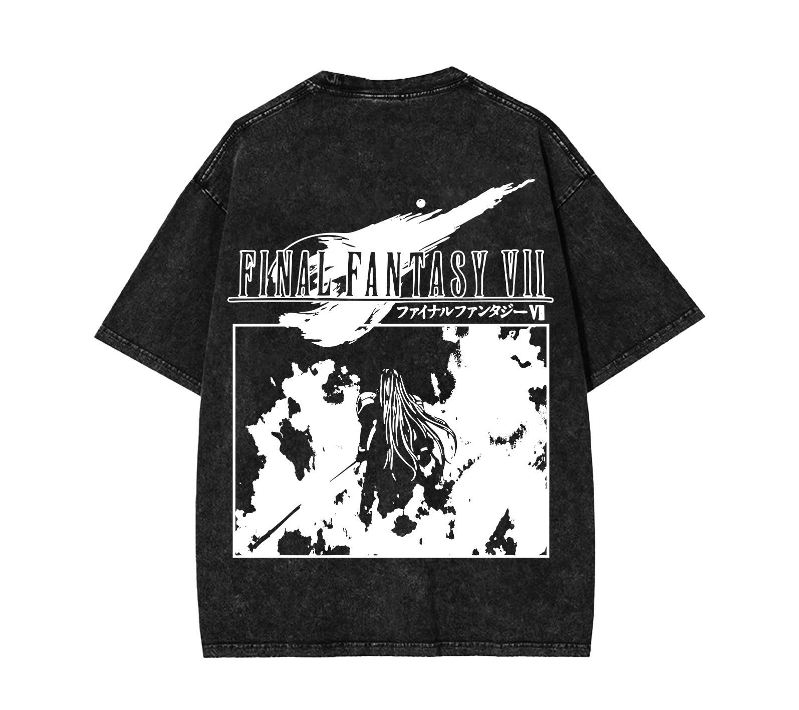 Final Fantasy VII - Sephiroth Washed Graphic Tee [TPR] - Image 3